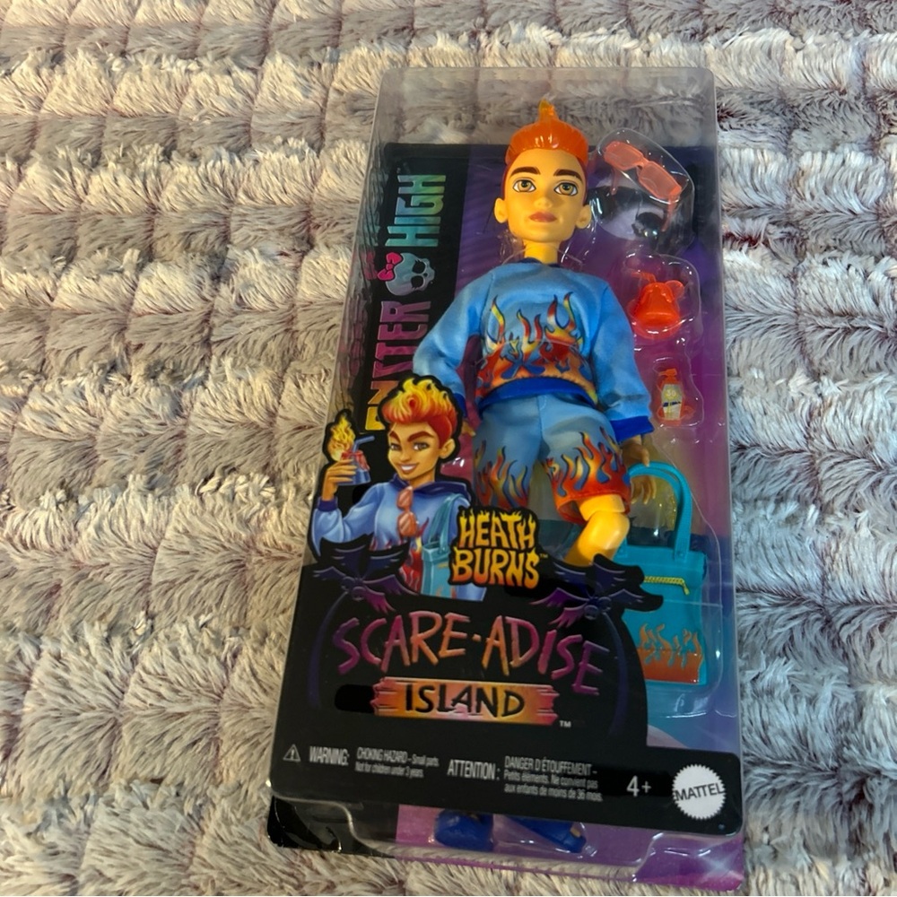 Monster High Heath Burns Doll - Blue and Orange